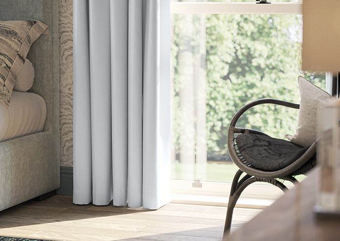 Kyoto Faux Silk, Silver - Made to Measure Curtains - Image 5